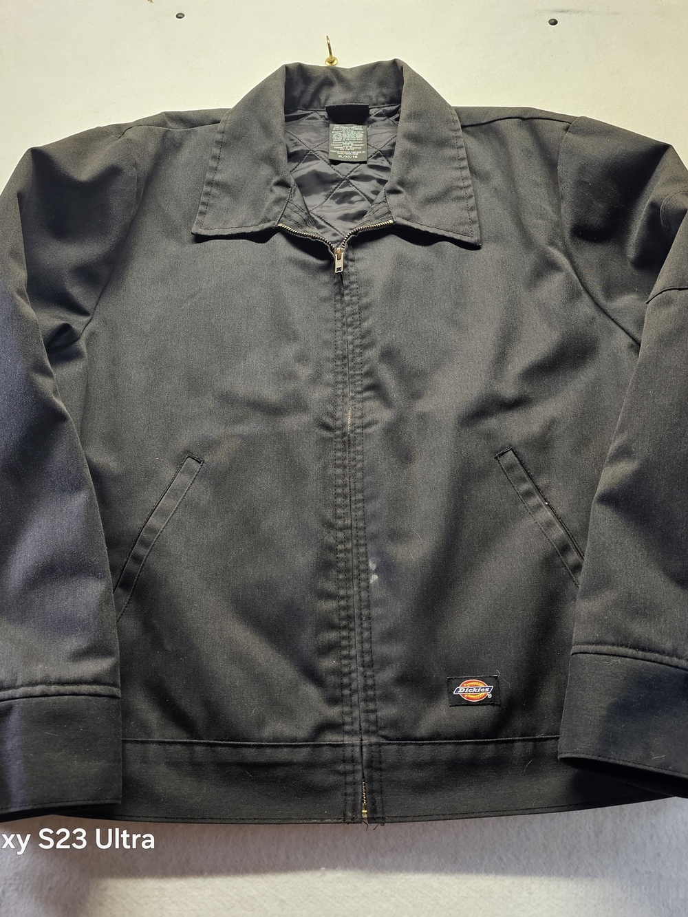 Dickies Black Men's Zip-Front Work Jacket